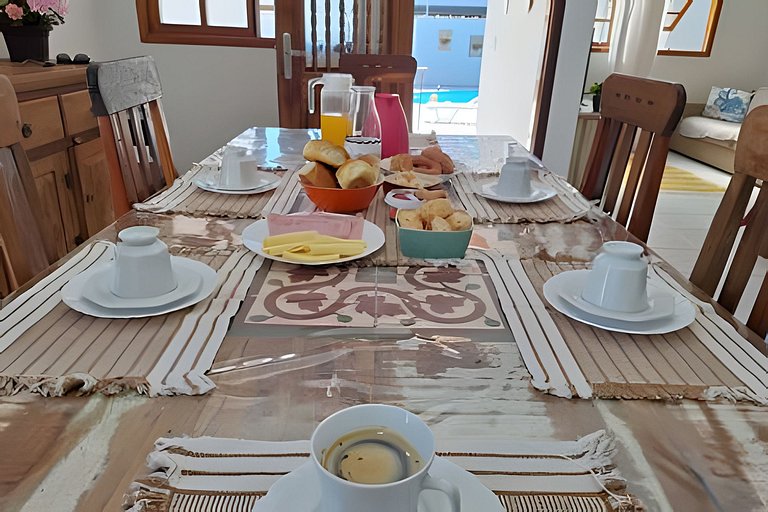 Praia, piscina e churrasco