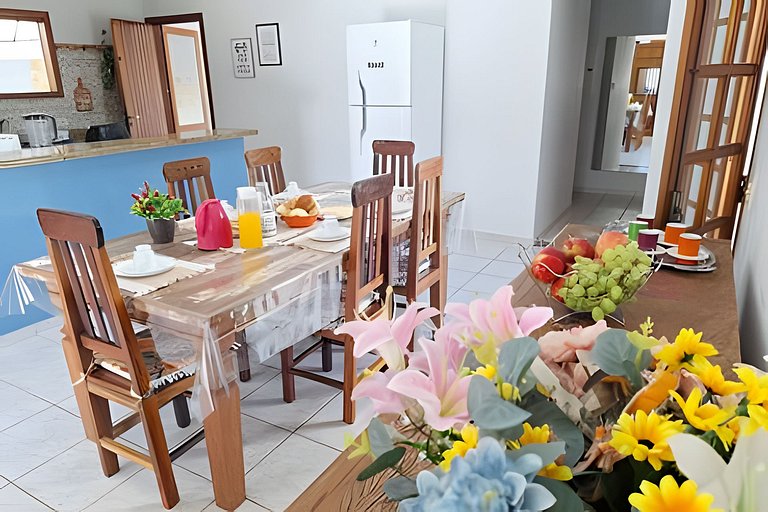 Praia, piscina e churrasco