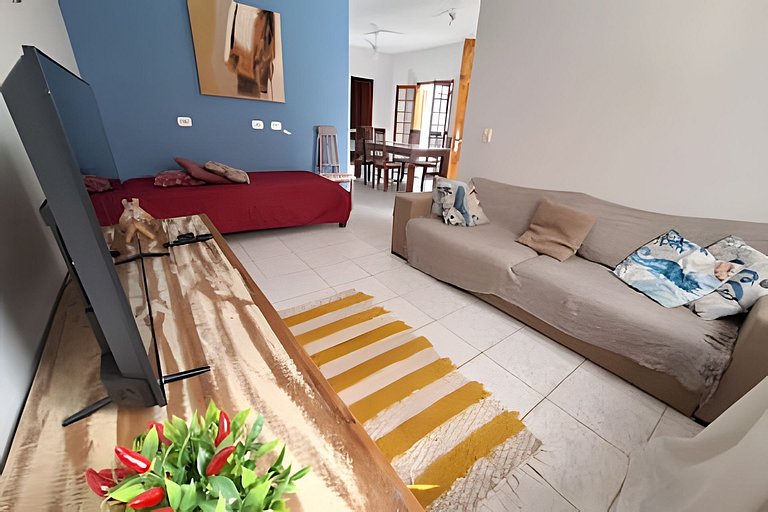 Praia, piscina e churrasco