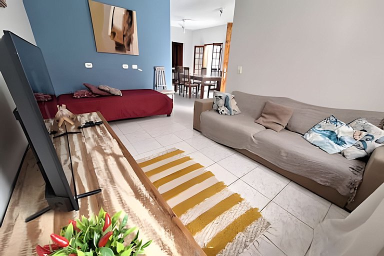 Praia, piscina e churrasco