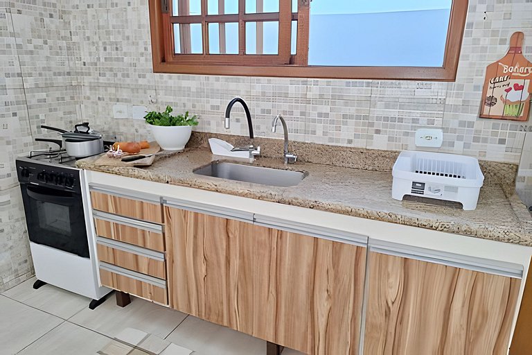 Praia, piscina e churrasco