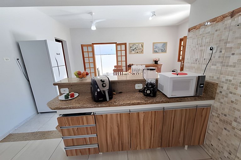 Praia, piscina e churrasco