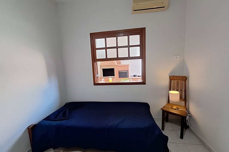 Praia, piscina e churrasco