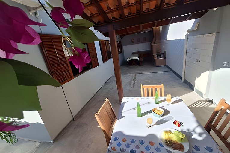 Praia, piscina e churrasco