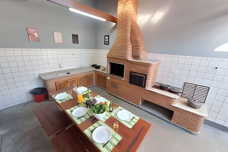 Praia, piscina e churrasco