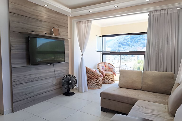 Cobertura com jacuzzi, churrasqueira e vista mar