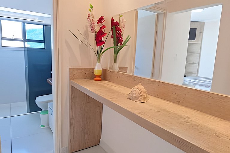 Cobertura com jacuzzi, churrasqueira e vista mar