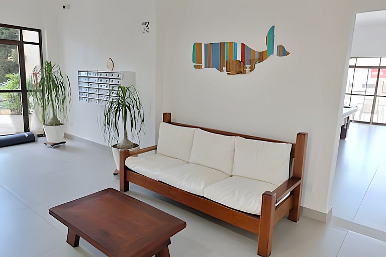 Cobertura com jacuzzi, churrasqueira e vista mar