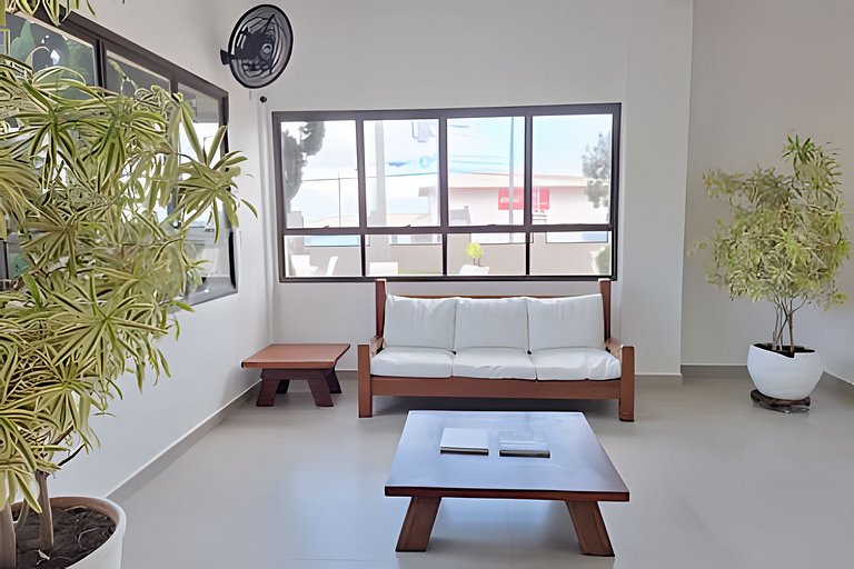 Cobertura com jacuzzi, churrasqueira e vista mar