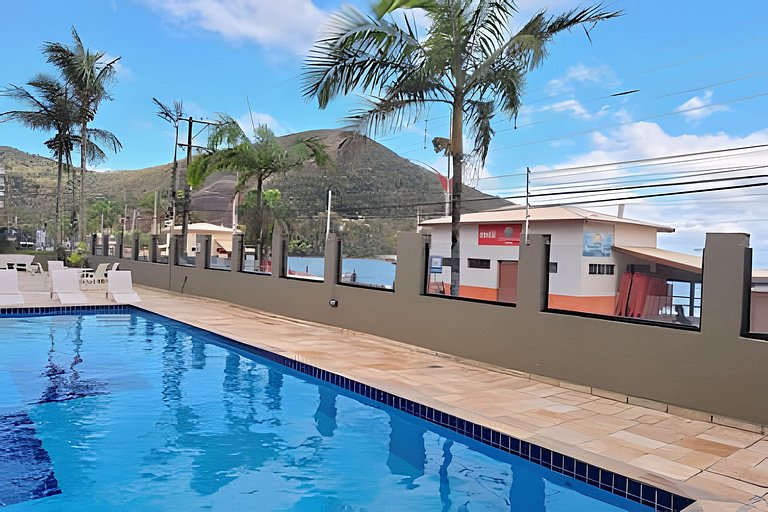 Cobertura com jacuzzi, churrasqueira e vista mar