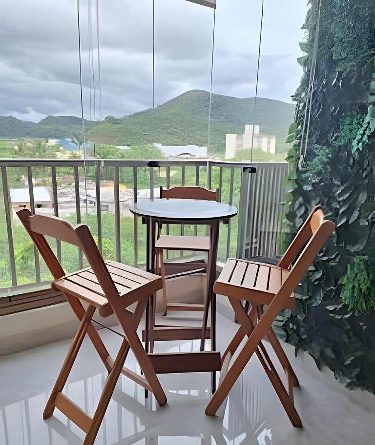 Apto charmoso em cond Clube na Martim de Sá